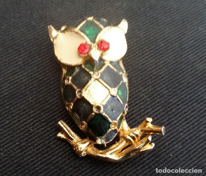 Joyeria: BROCHE PRENDEDOR BUHO. VINTAGE - Foto 3