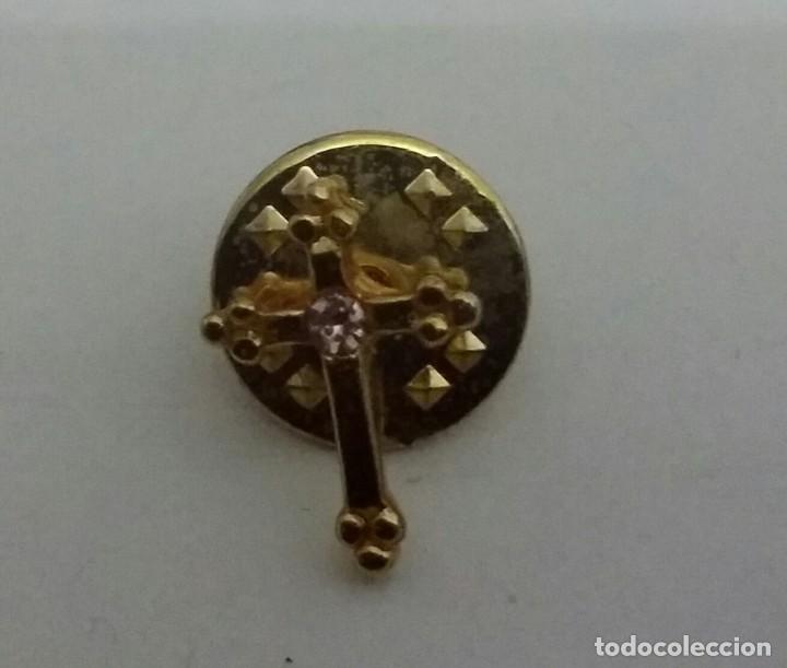 Joyeria: BROCHE PRENDEDOR CON CRUZ. VINTAGE - Foto 1