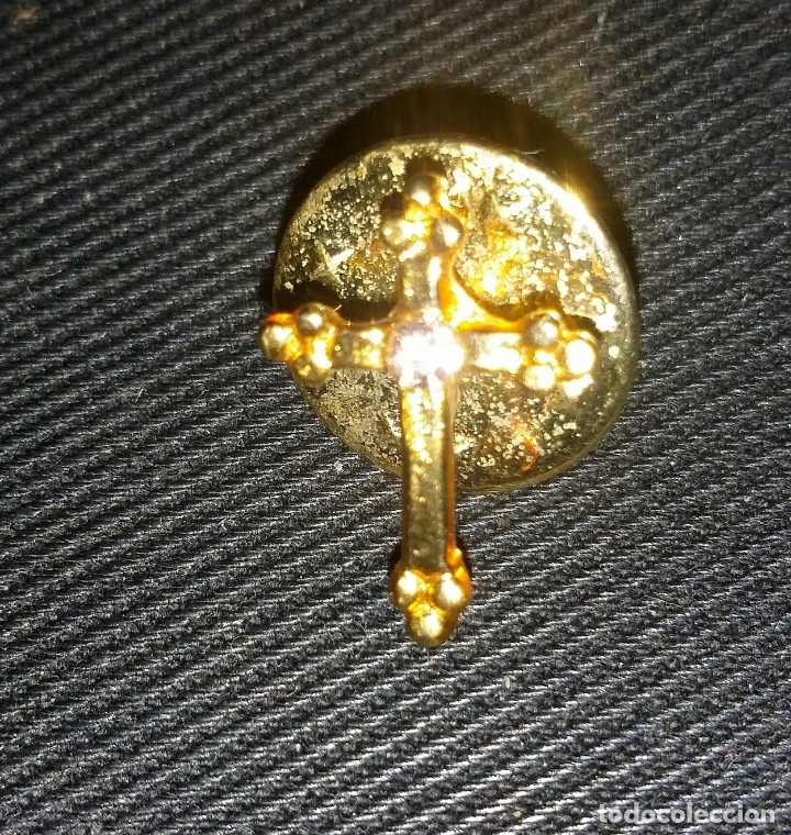 Joyeria: BROCHE PRENDEDOR CON CRUZ. VINTAGE - Foto 4