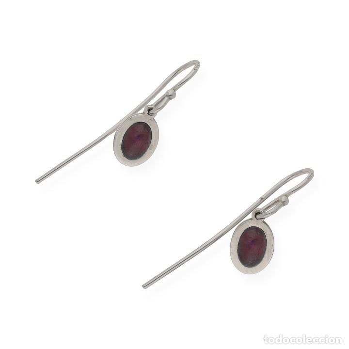 Joyeria: Pendientes de Plata de Ley con Rub&iacute;es - Foto 3