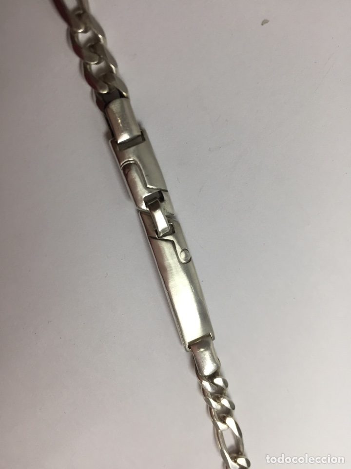 Joyeria: Pulsera de plata programada con placa punzonada - Foto 1