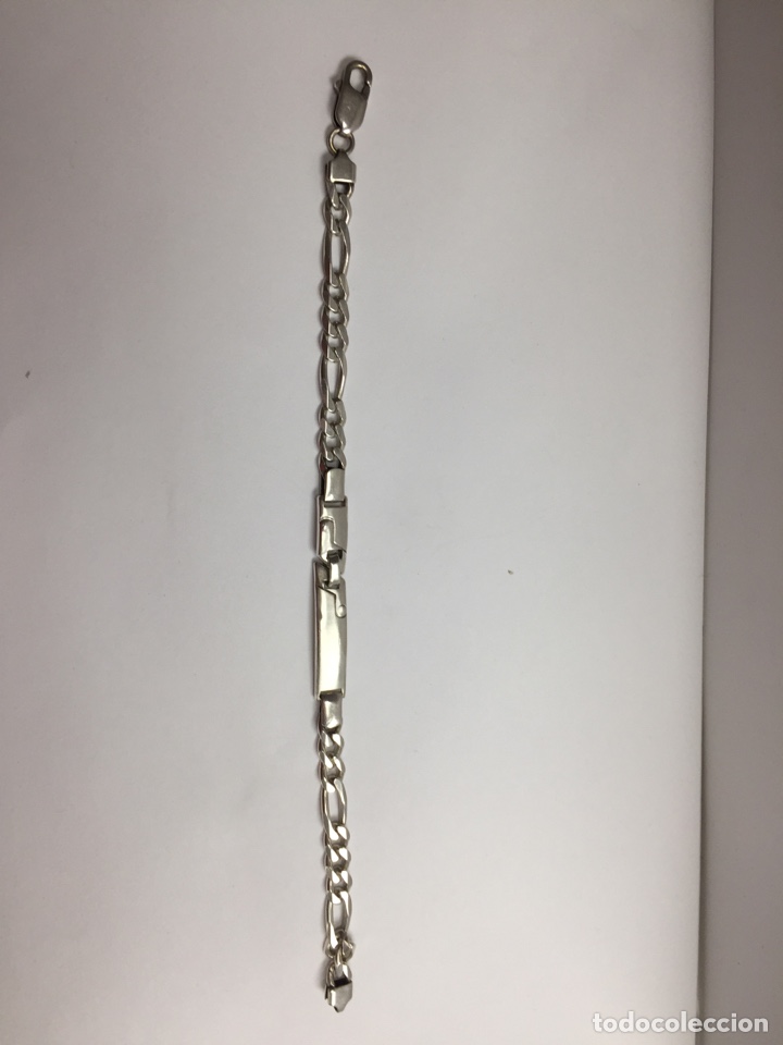 Joyeria: Pulsera de plata programada con placa punzonada - Foto 4