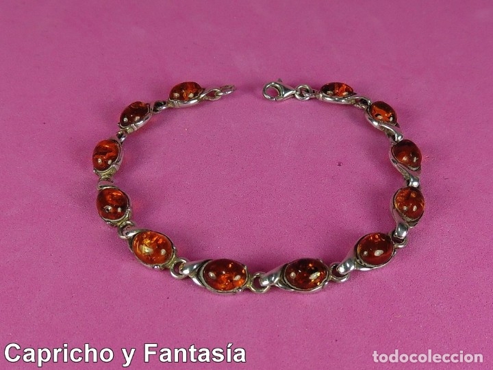Joyeria: Pulsera de plata y &aacute;mbar n&ordm; 1AMBGEN - Foto 1