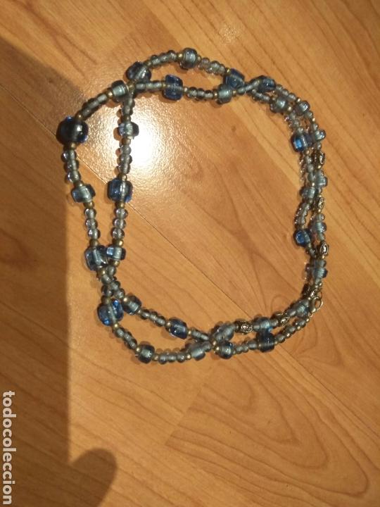 Joyeria: Collar largo de cristal azul celeste. - Foto 2
