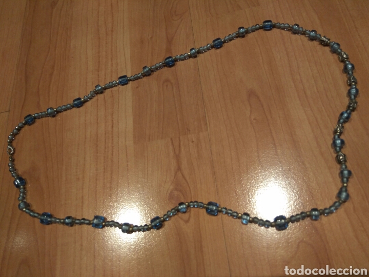 Joyeria: Collar largo de cristal azul celeste. - Foto 5