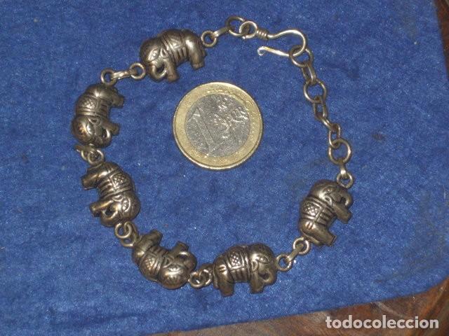 Joyeria: PULSERA DE PLATA ELEFANTES,A&Ntilde;OS 70. - Foto 1
