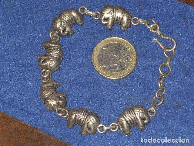 Joyeria: PULSERA DE PLATA ELEFANTES,A&Ntilde;OS 70. - Foto 2