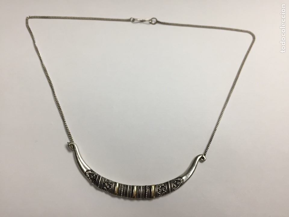 Joyeria: Gargantilla de plata y detalles en oro - Foto 1