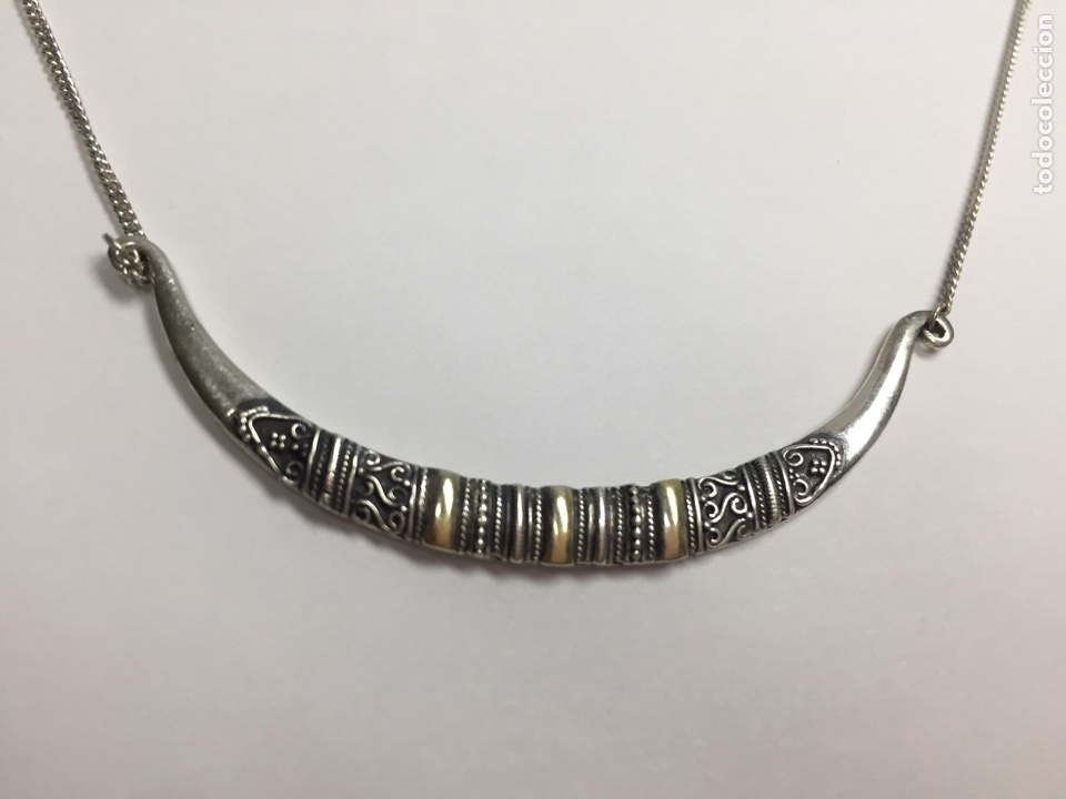 Joyeria: Gargantilla de plata y detalles en oro - Foto 2