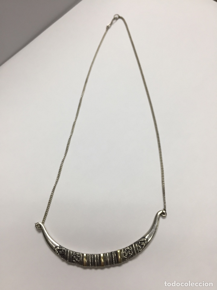 Joyeria: Gargantilla de plata y detalles en oro - Foto 3