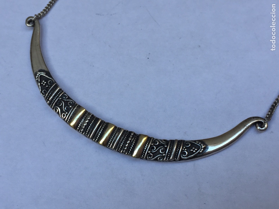 Joyeria: Gargantilla de plata y detalles en oro - Foto 5
