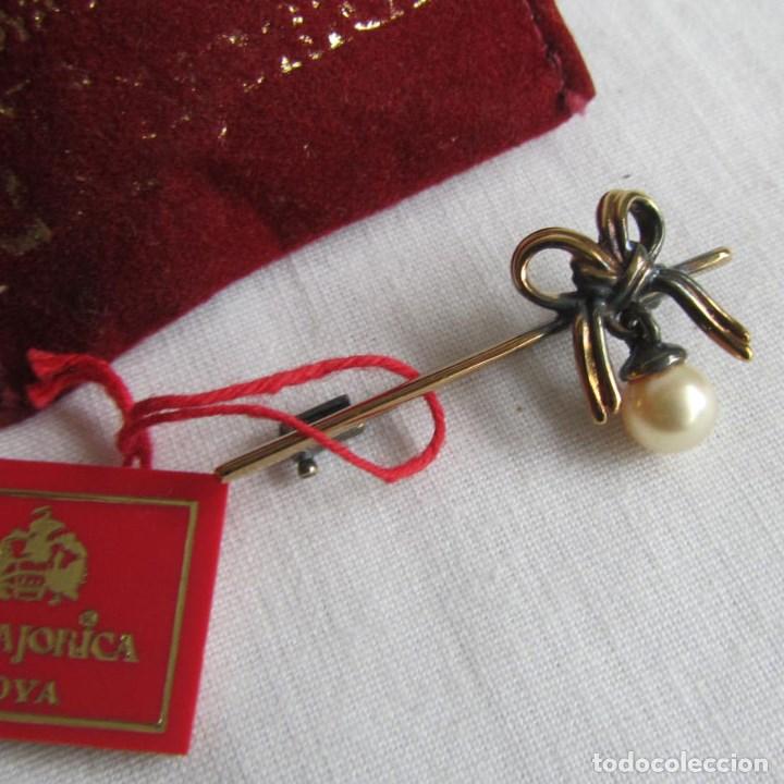 Joyeria: Broche de plata 925 dorada Majorica - Foto 1