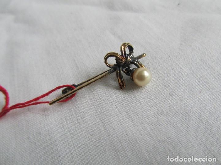 Joyeria: Broche de plata 925 dorada Majorica - Foto 2