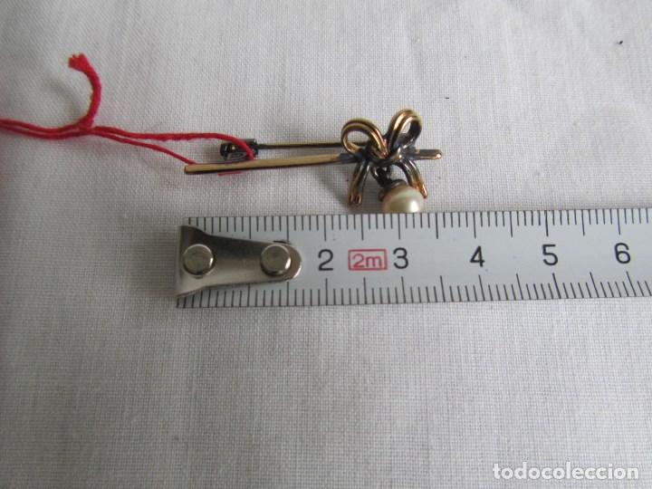 Joyeria: Broche de plata 925 dorada Majorica - Foto 3