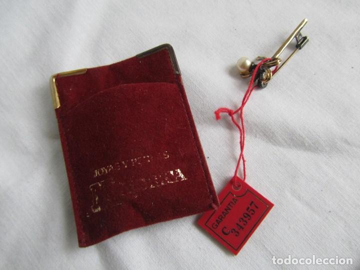Joyeria: Broche de plata 925 dorada Majorica - Foto 7