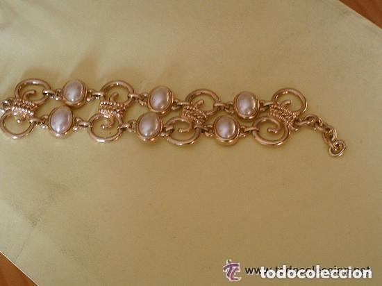 Joyeria: PULSERA DE METAL DORADO CON PERLAS - Foto 1