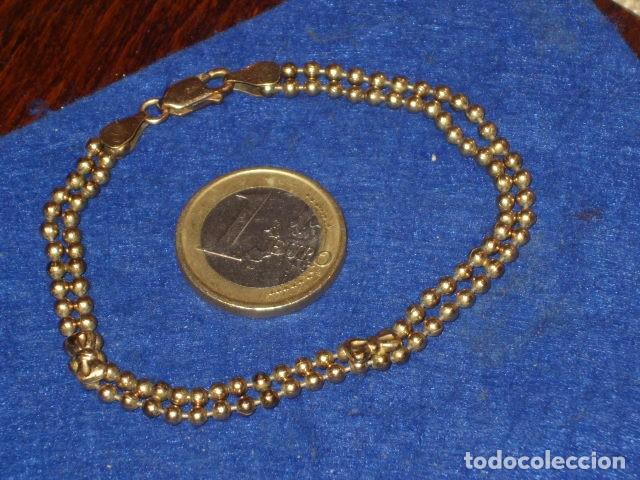 Joyeria: ANTIGUA PULSERA CHAPADA CON LAZOS. - Foto 3