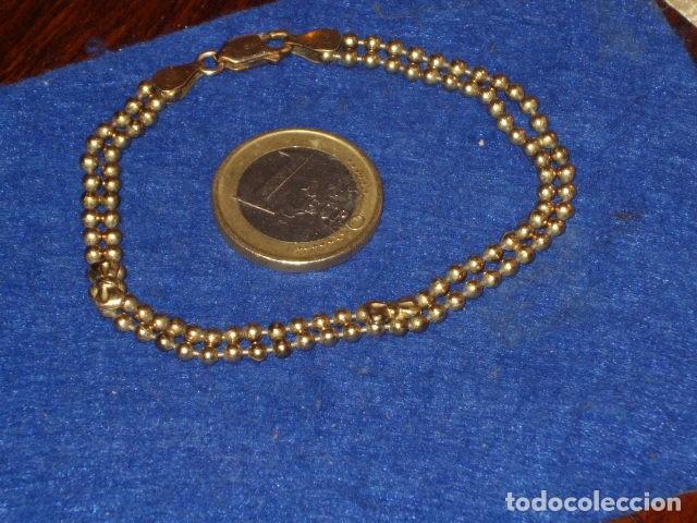 Joyeria: ANTIGUA PULSERA CHAPADA CON LAZOS. - Foto 4