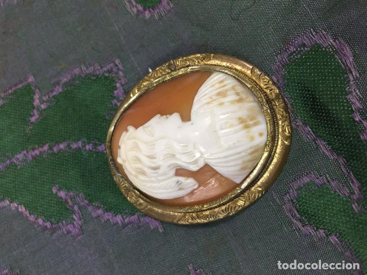 Joyeria: Antiguo camafeo de concha tallada - Foto 4