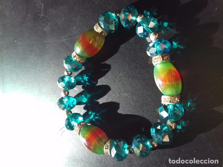 Joyeria: Pulsera de &Aacute;gatas y Cristal Checo - Foto 1