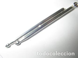 Joyeria: colgante baquetas de plata de ley - 4cms - Foto 1