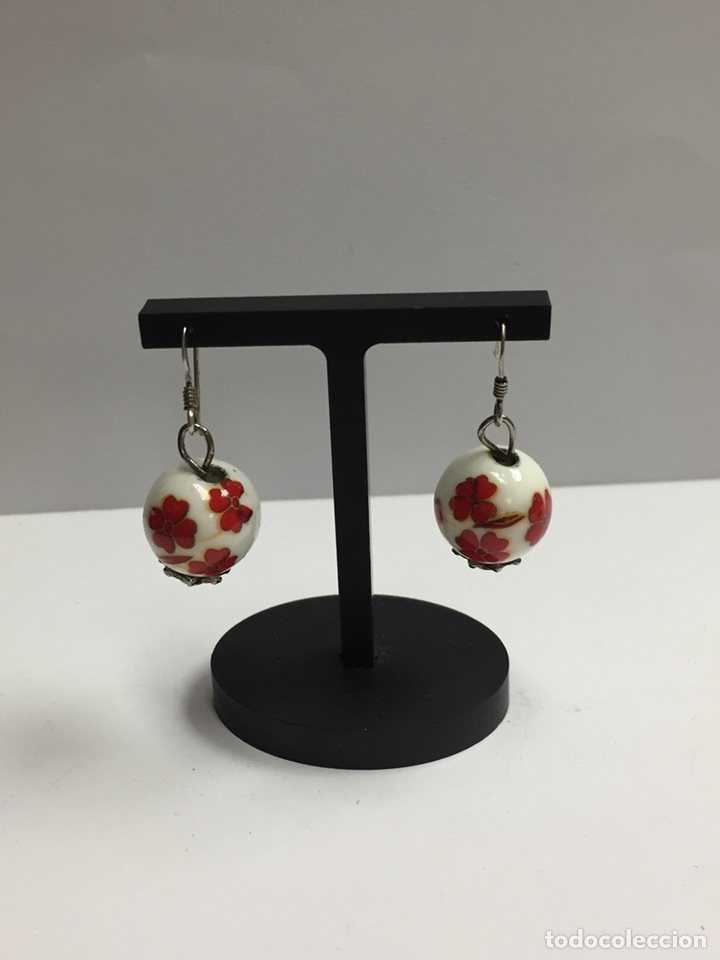 Joyeria: Pendientes plata con cer&aacute;mica /P175 - Foto 1