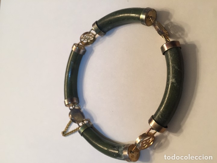 Joyeria: Antigua pulsera de jade - Foto 3
