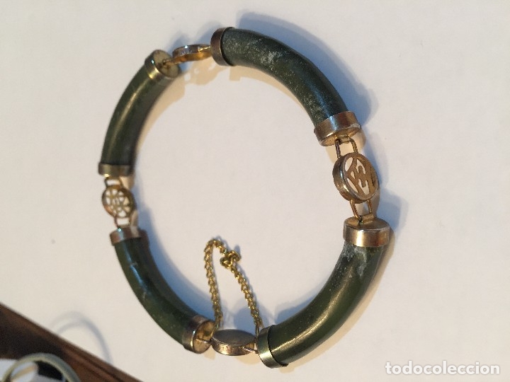 Joyeria: Antigua pulsera de jade - Foto 4