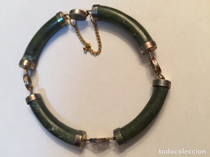 Joyeria: Antigua pulsera de jade - Foto 5