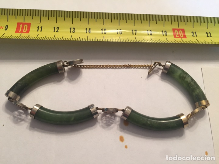 Joyeria: Antigua pulsera de jade - Foto 7