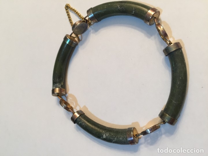 Joyeria: Antigua pulsera de jade - Foto 2