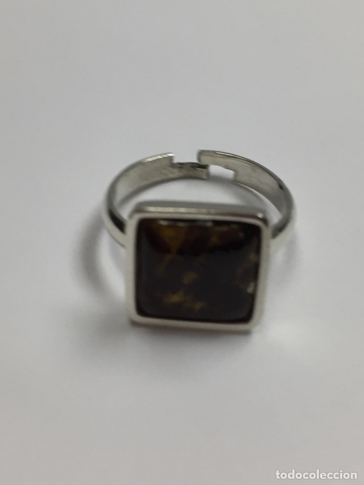 Joyeria: Sortija de plata con centro de esmalte/s54 - Foto 5