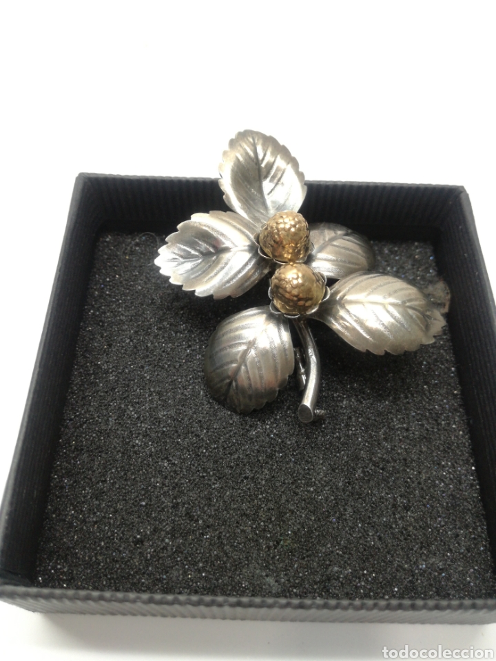 Joyeria: Broche antiguo en PLATA y ORO - Foto 1