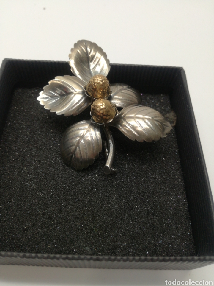 Joyeria: Broche antiguo en PLATA y ORO - Foto 2