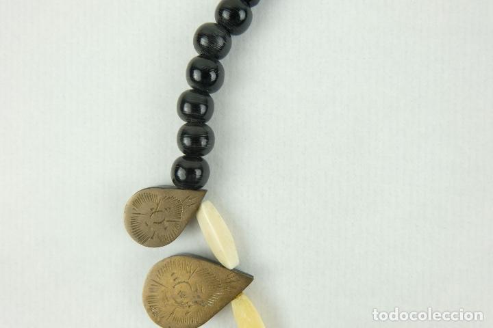 Joyeria: Collar en metal y madera a&ntilde;os 70-80 - Foto 3