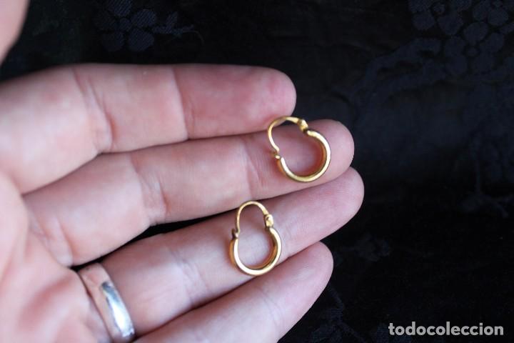Joyeria: ANTIGUOS PENDIENTES DE ARO EN ORO CRIOLLAS - Foto 2