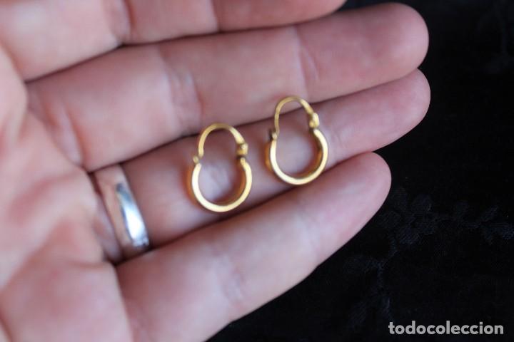 Joyeria: ANTIGUOS PENDIENTES DE ARO EN ORO CRIOLLAS - Foto 3