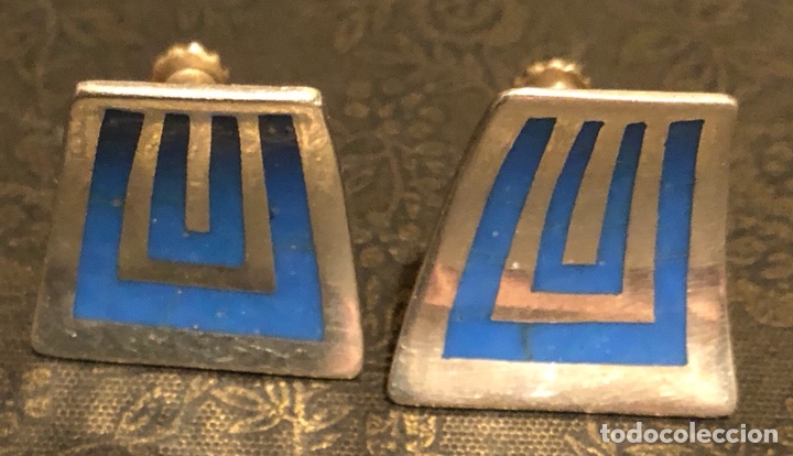 Joyeria: Preciosa pareja de pendientes de plata contrastada - Foto 1
