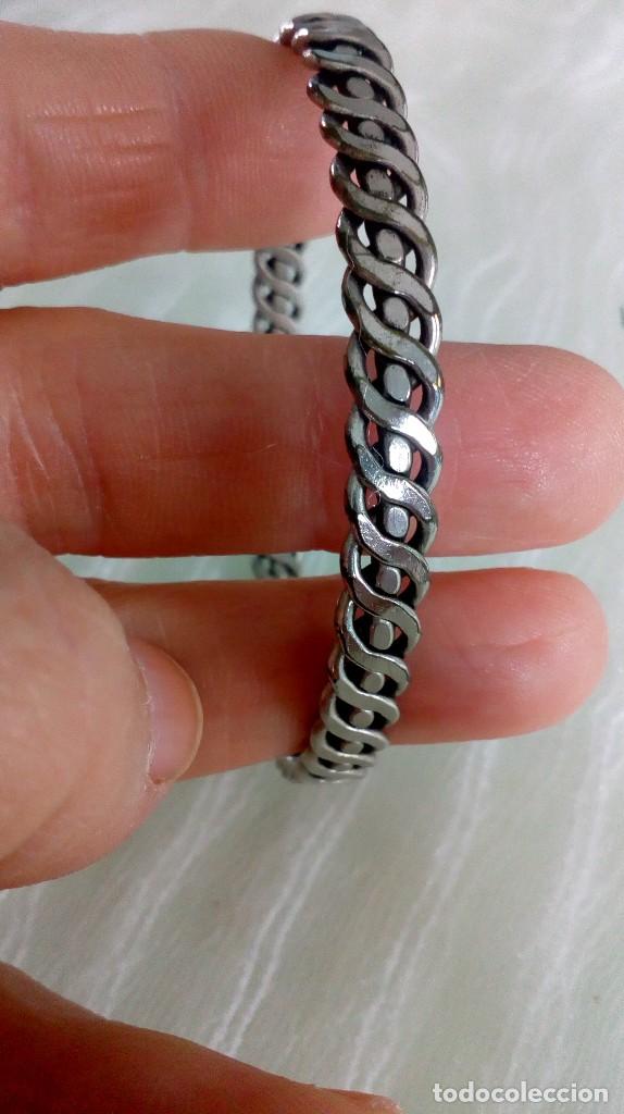 Joyeria: lote de 2 pulseras plateadas - Foto 4