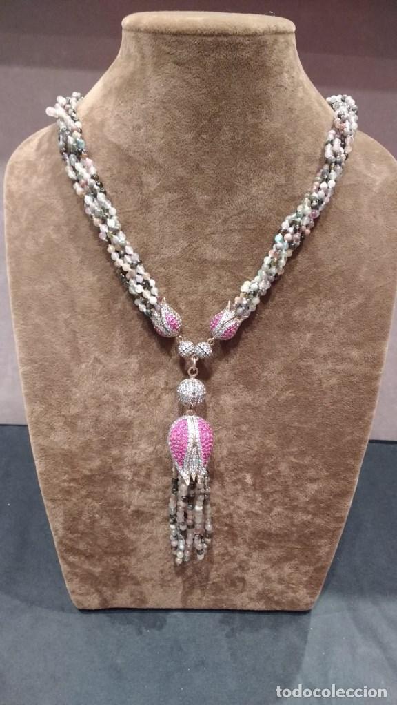 Joyeria: COLLAR DE TURMALINAS DE COLORES. - Foto 2