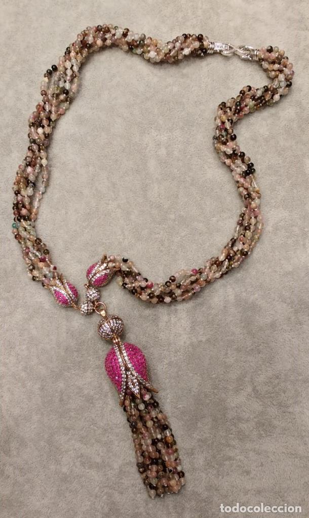 Joyeria: COLLAR DE TURMALINAS DE COLORES. - Foto 4