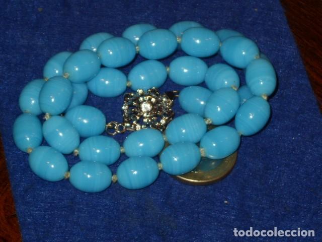 Joyeria: COLLAR DE OPALINA AZUL CELESTE,CRISTAL. - Foto 7