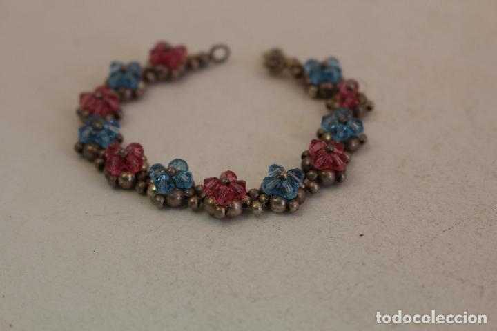 Joyeria: pulsera en plata de ley con cristales - Foto 2