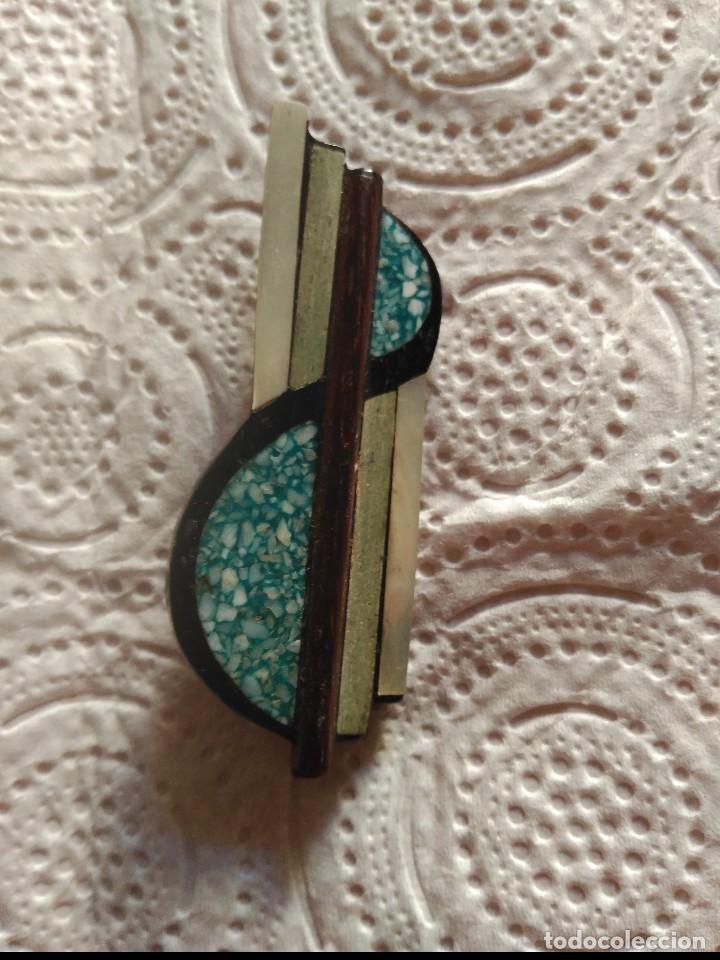 Joyeria: broche madera y nacar - Foto 1