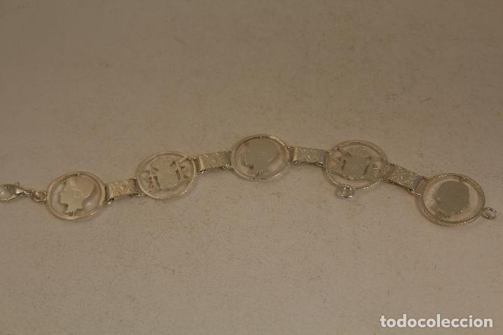 Joyeria: pulsera de monedas en plata de ley - Foto 4