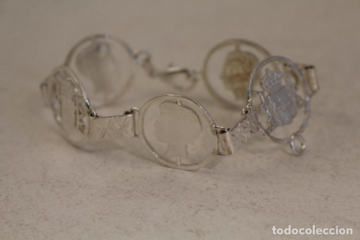 Joyeria: pulsera de monedas en plata de ley - Foto 7