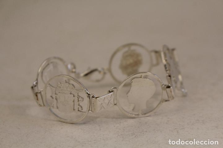 Joyeria: pulsera de monedas en plata de ley - Foto 8