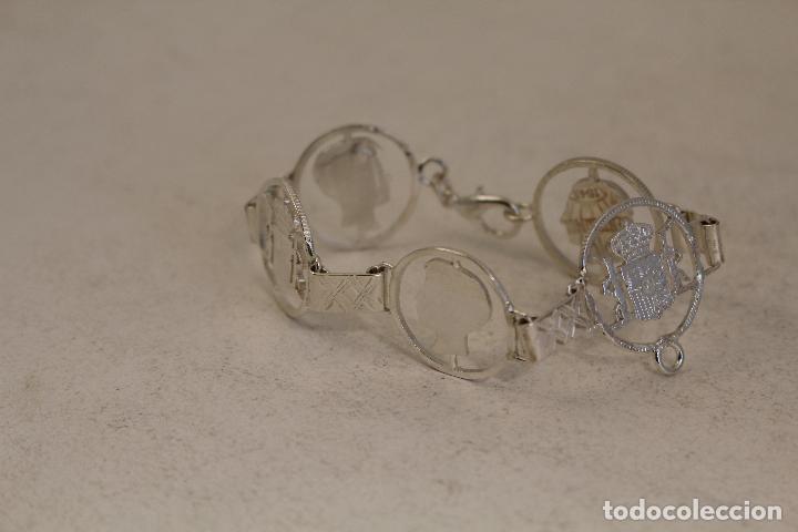 Joyeria: pulsera de monedas en plata de ley - Foto 9