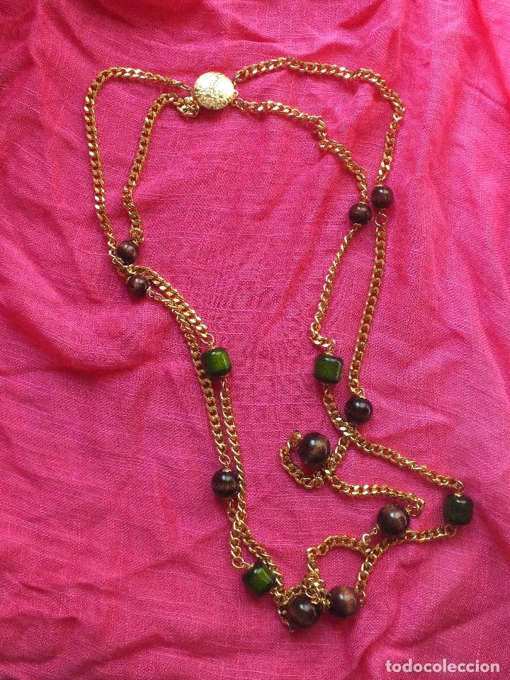 Joyeria: COLLAR DOS VUELTAS CADENA DORADA CON CIERRE Y BOLAS - Foto 3