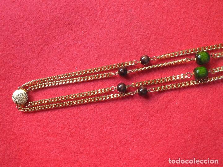 Joyeria: COLLAR DOS VUELTAS CADENA DORADA CON CIERRE Y BOLAS - Foto 7